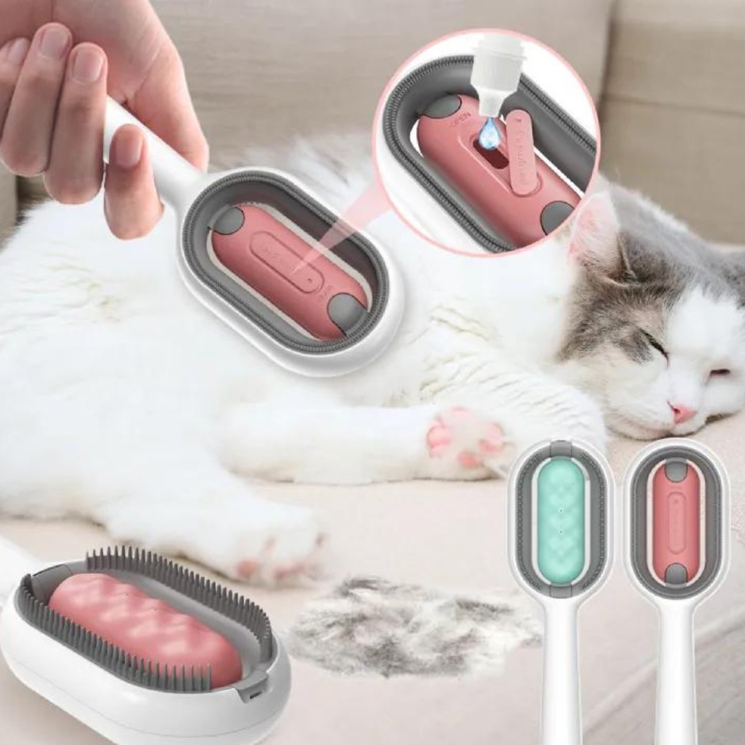 CAT WOW™ .Brosse d'épilation pour chat a double face - les chats et leurs accessoires .com